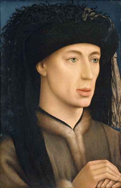 Portret van een man door Rogier van der Weyden